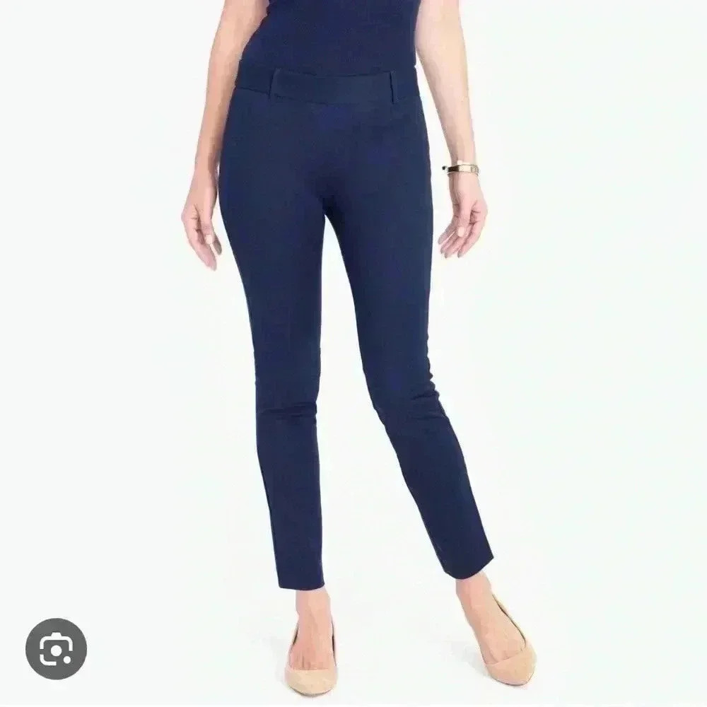 J.Crew Stretch City Fit Violet Purple Capri Cropped Winnie Pants size 4